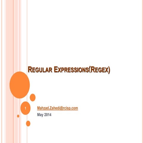 Regular Expression | PPT