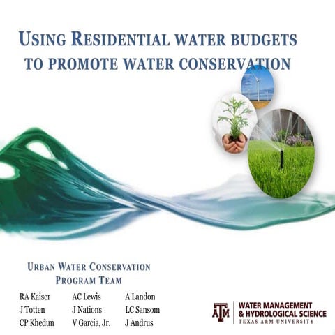 Water Conservation Update