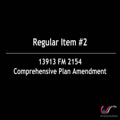 13913 FM 2154 Comprehensive Plan Amendment