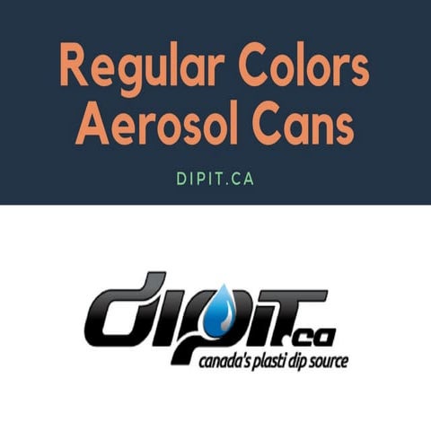 Regular Colors Aerosol Cans | DipIt.ca