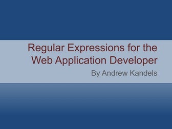 Regular Expressions in PHP