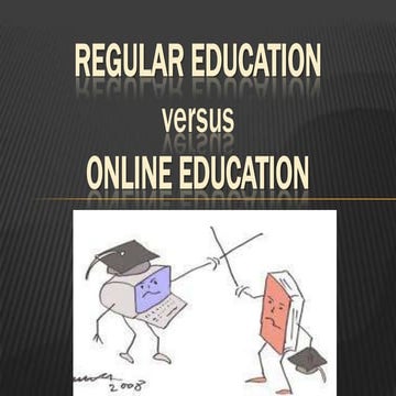 Regular vs online education