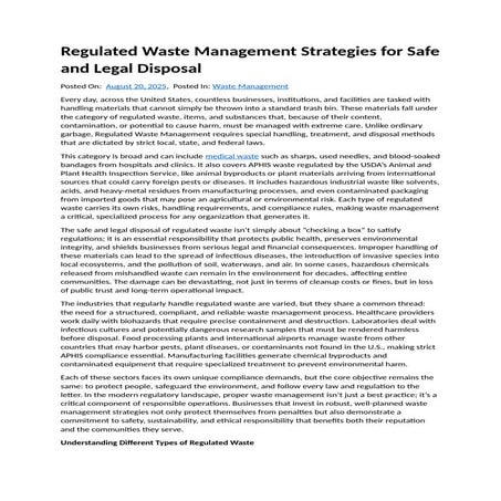 Regulated Waste Management.docx The Markcostello .com