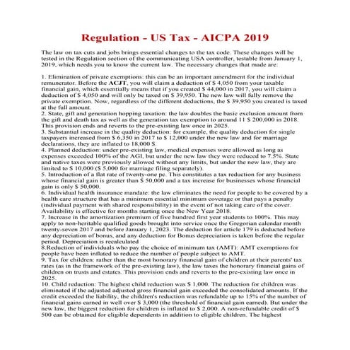 Regulation   us tax - aicpa 2019-converted