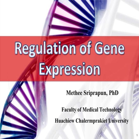 Regulation of gene expression | PDF