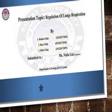 Regulation of respiration