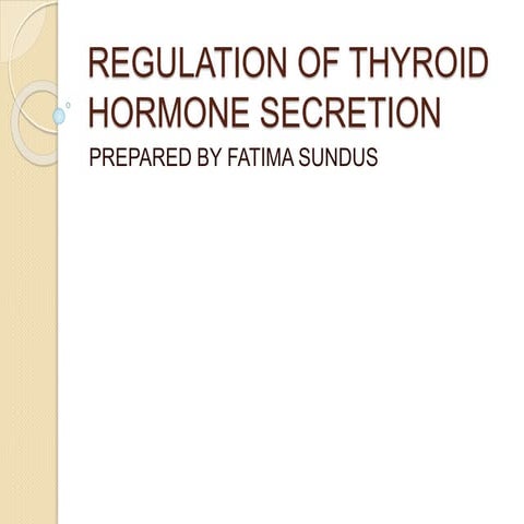 regulation of thyroid hormonepptx Biology Diagrams