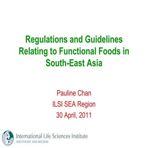Regulations for Functional Foods in SE Asia | PDF
