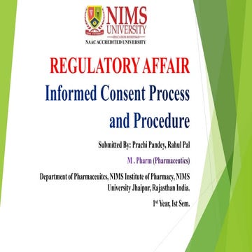 Informed consent process and procedures | PPTX