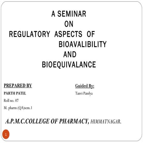 Regulatory aspect  112070804011