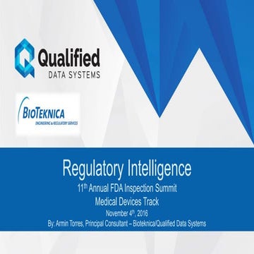 Regulatory Intelligence