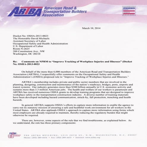 03/10: OSHA Workplace Injury and Illness Tracking Rule