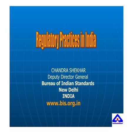 Regulatory Practices in India