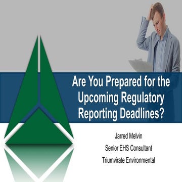 Are You Prepared for the Upcoming Regulatory Reporting Deadlines?
