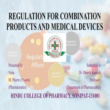 Combinational products & medical devices | PPTX
