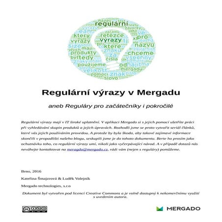 Regulární výrazy v Mergadu