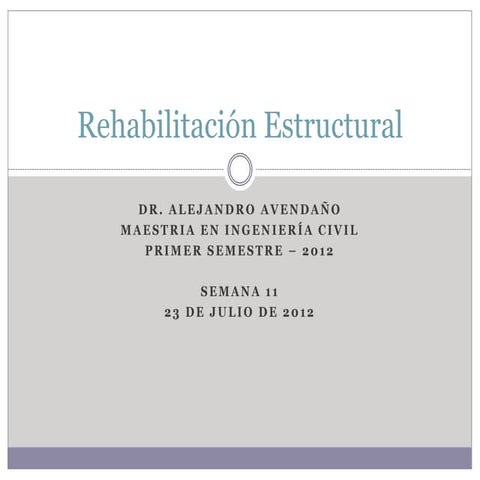 Rehabilitación Estructural