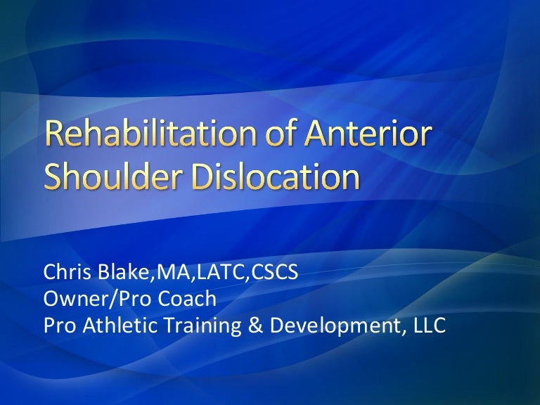 Rehab Exercises For Shoulder Dislocation / Shoulder Exercises For Arthritis / This information