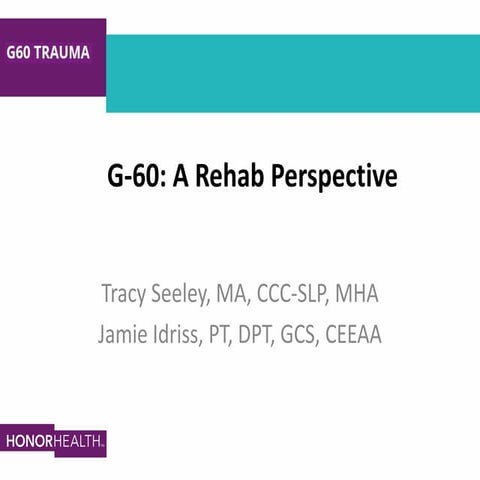 Rehab's Impact (Tracy Seeley & Jamie Idriss)