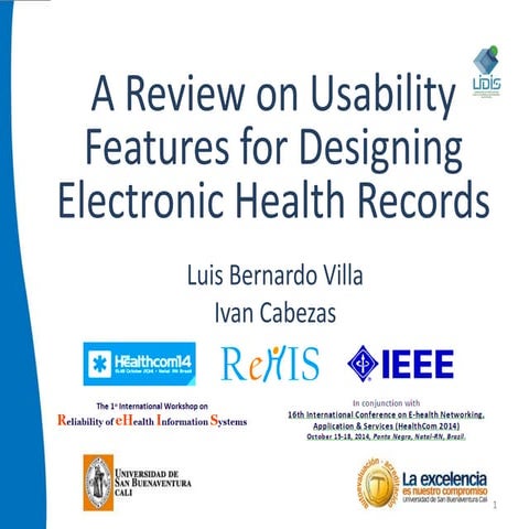A Review on Usability Features for Designing Electronic Health Records