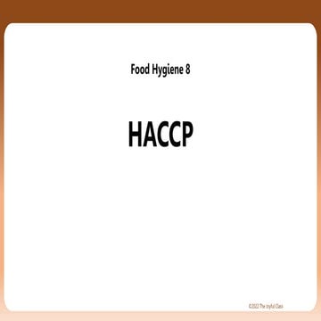 Food Hygiene 8 - HACCAP.pptx