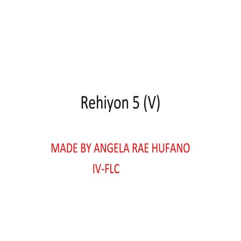 Rehiyon 5 (v)