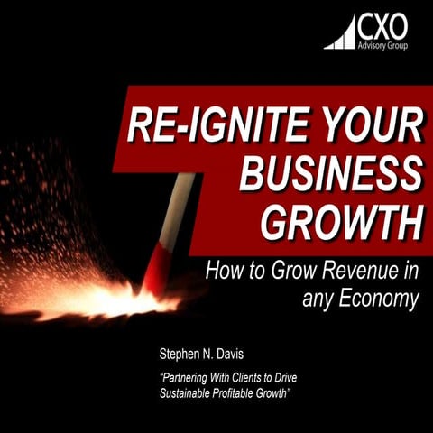Re-ignite Your Business Growth: How to Grow Your Business in any Economy