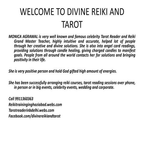REIKI TRAINING TREATMENT IN DELHI | PPT