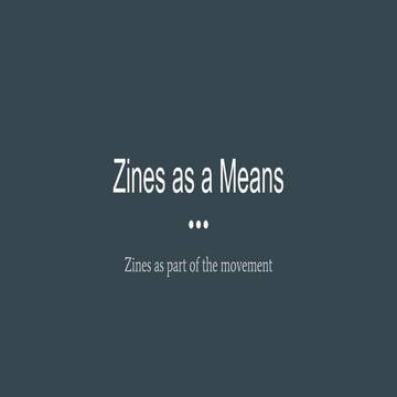 Zines as a Means: Using Alternative Publishing as a Health Resource and Empow...