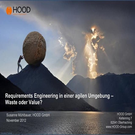 RE im agilen Umfeld - Waste oder Value?