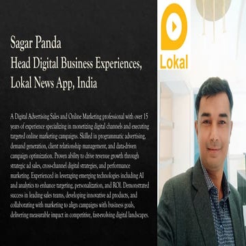 Reimagining Customer Experience in the Era of AI - Sagar Panda - Lokal News App