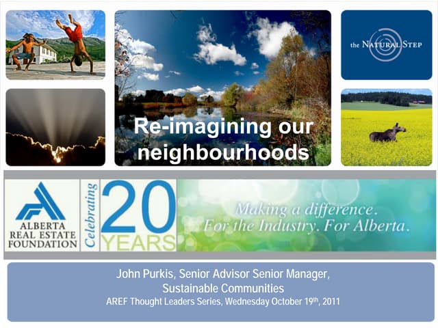 Re-Imagining our Neighbourhoods Slides