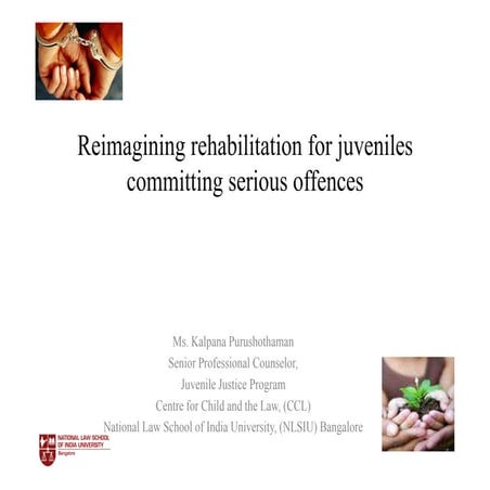 Reimagining rehabilitation for juveniles committing serious offences