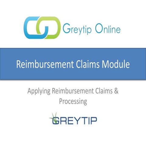 Reimbursement Claims Module 