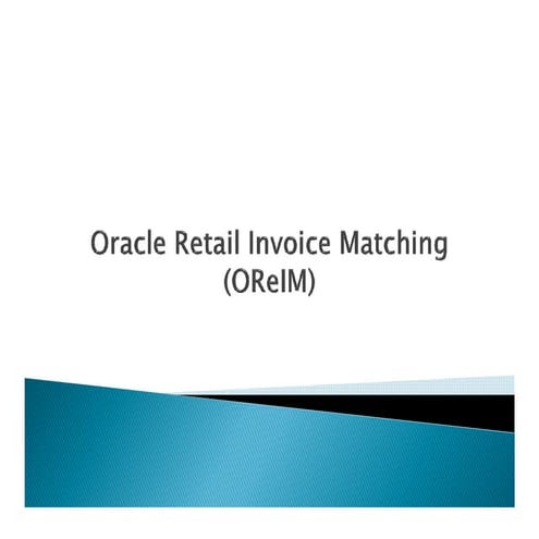 ReIM Functional Overview