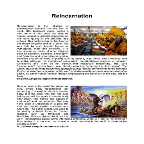 Reincarnation is real? | PDF