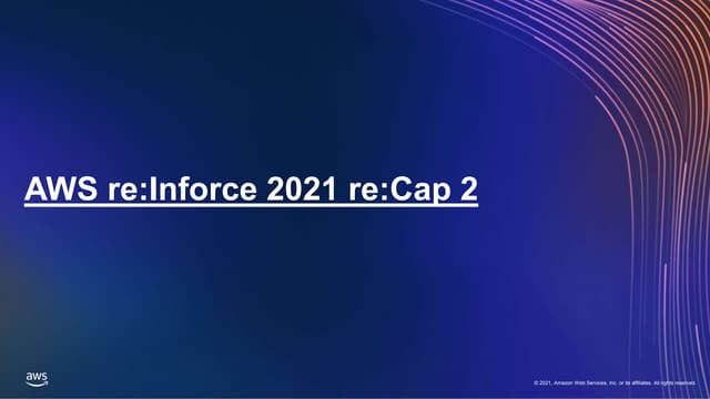 Reinforce2021 recap session2