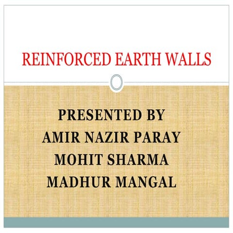 Reinforced Earth Wall RE wall