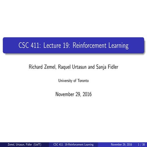 reinforcement learning and Q-learning algorithm and problem solution | PDF