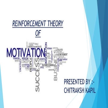 Reinforcement theory of  Motivation