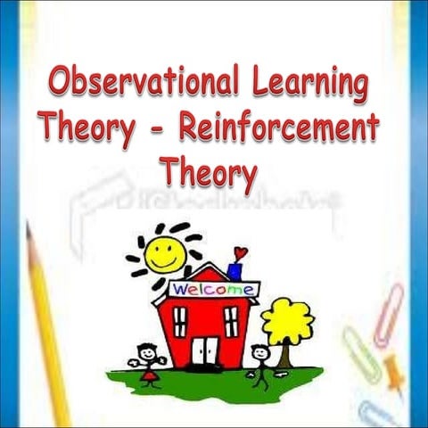 Reinforcement theory   observational learning theory