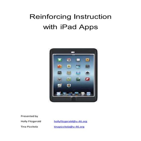 Reinforcing instruction with iPad Apps