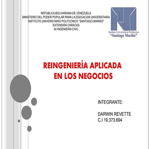 Darwin Revette presentations