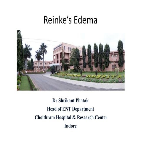 Reinke's oedema