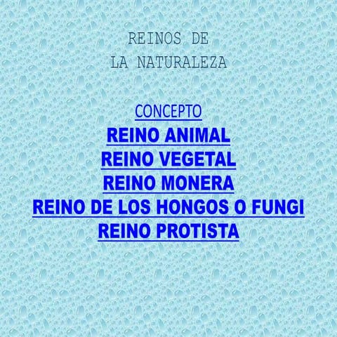 Reinos de la naturaleza | PPTX