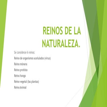 Los reinos de la naturaleza | PPTX