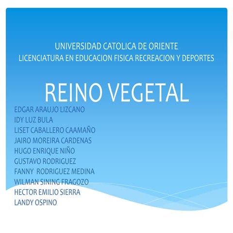 Reino vegetal