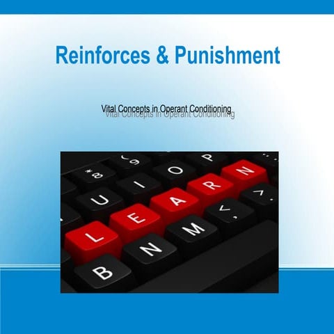 Reinforcement & Punishment