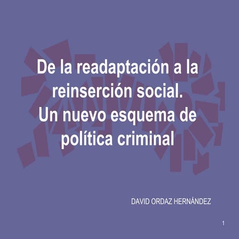 Reinserción social