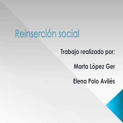 Reinserción social